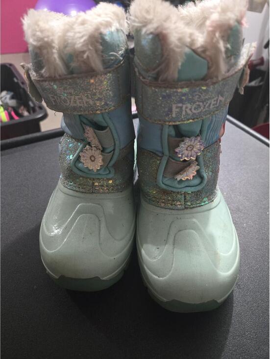 Disney Other - Disney Frozen Elsa & Anna Girls Glitter Winter Snow Boots Size 11Y